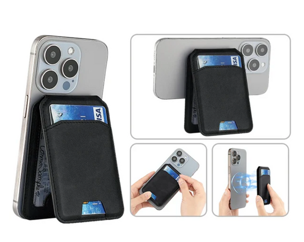Magnetic Leather Phone Wallet