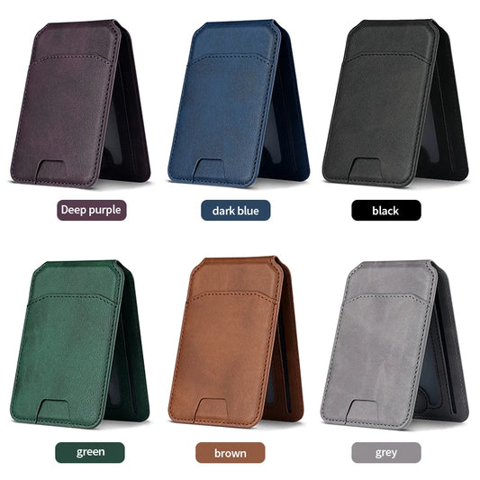 Magnetic Leather Phone Wallet